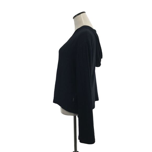 Athleta Dark Sardinia Blue Heather Harmony Pose Hoodie Sweatshirt - Picture 6 of 12